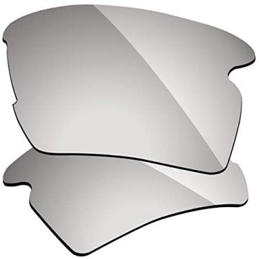 Imagem de Firtox Lentes polarizadas de substituição compatíveis com óculos de sol Oakley Flak 2.0 OO9295 - Space Silver