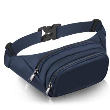 Imagem de Pochete grande para mulheres e homens – Bolsa de cintura Syican com 3 bolsos com zíper, presentes para desfrutar de esportes, viagens, treino, casual, bolsas transversais para mãos livres, serve no