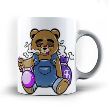 Imagem de Caneca xicara Bear Ursinho Narguile grana Urso 25 (Preta)