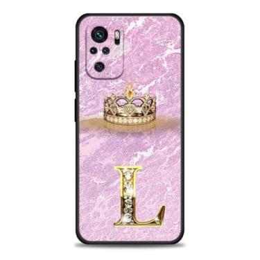 Imagem de Capa de telefone com letra inicial para Xiaomi para Redmi Note 11 10 9 8 12 Pro Plus 9S 7 10S 11S Capa traseira para Redmi Note 10Pro 8Pro, B07, para Note 11 (11S)