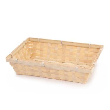 Imagem de Cesto de Palha Natural RT - 30 x 20 x 7 cm - Wincy Casa