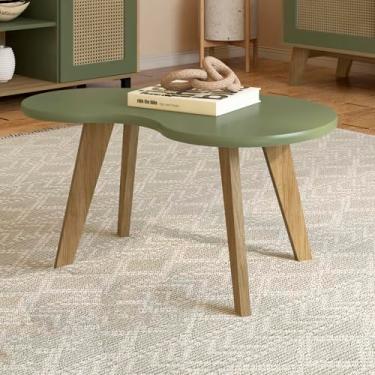 Imagem de Mesa de Centro tampo MDF 25mm bordas arredondadas ORGÂNICA cor Menta - Artely