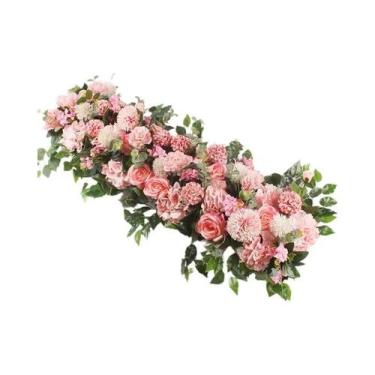 Imagem de Decoração de Parede com Flor de Peônia de Seda (50/100cm) - Arranjo pa
