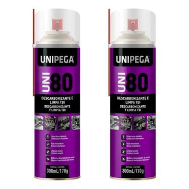 Imagem de Descarbonizante Spray Limpa Tbi Bico injetor 300ml - Kit 2 unid - Unip