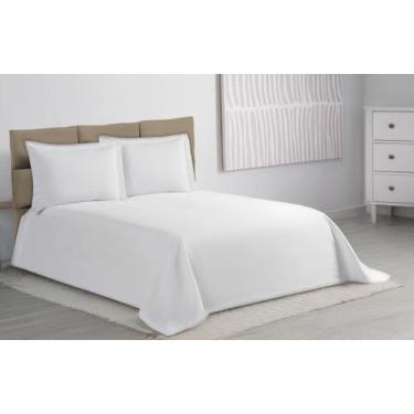 Imagem de Cobre Leito Casal 3 Peças Piquet Favinho - BEM ME QUER , BRANCO