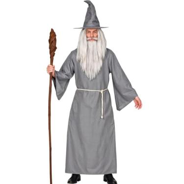 Imagem de Fantasia Bruxo Adulto Masculina Halloween e Carnaval de Luxo Cosplay Senhor dos Aneis