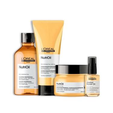 Imagem de Kit NutriOil Sh 300ml + Cond 200ml + Masc 250ml + Óleo 30ml - Loreal P