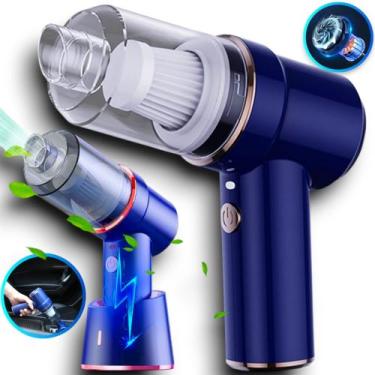 Imagem de Mini Soprador Aspirador De Pó 2em1 Usb Portátil Recarregável Sem Fio B