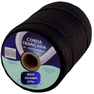Imagem de Corda Pp Polipropileno Seda Trançada 3mm 100% Virgem 277m - Amarração 
