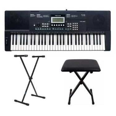 Imagem de Kit Teclado Revas KB330 By Roland com Banqueta e Estante