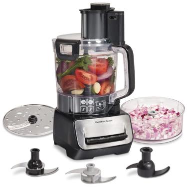 Imagem de Processador de Alimentos 3.3L de Capacidade 3 Vel, 500W, 110v, HAMILTON BEACH 70585, Preto