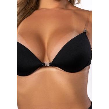 Imagem de Sutiã com Bojo Alça Removível Alcinha Regulável Preto - Frimodas, M, P