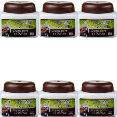 Imagem de Creme Hidratante San Jully Castanha da Índia Pote 240g Kit 6 Unidades