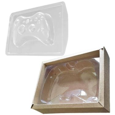 Imagem de Kit Caixa E Forma Para Controle Gamer X De Chocolate