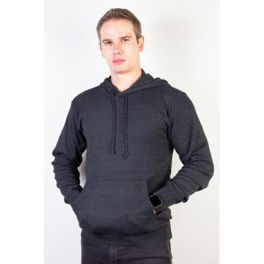 Imagem de Blusa masculina moletinho com capuz 90153 - Kloze, Chumbo, G