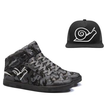 Imagem de Kit Tênis LandFeet Skate Embarcadero X Em Couro + Boné-Unissex