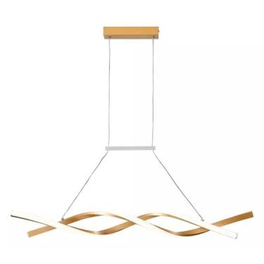 Imagem de Pendente Espiral Led Infinito Dna Mesa Jantar Bancada Ilha