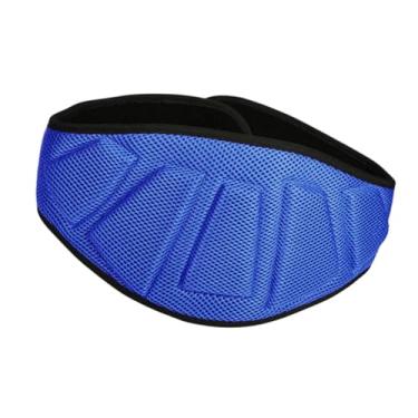 Imagem de menolana Cinturão de levantamento de peso para homens Mulheres Treinando o cinto de cinto de suprimentos lombares de apoio para a academia de exercícios de, Azul, M