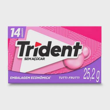 Imagem de Goma de Mascar Trident Tutti Frutti 14 Unidades