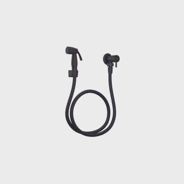 Imagem de Ducha Higienica em Metal Fosco C/reg e Derivacao Preto