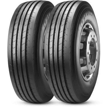 Imagem de Kit 2 Pneu Argantis by Pirelli Aro 22.5 295/80r22.5 152/148M tl m + s 18PR AR70S Liso Rodoviário