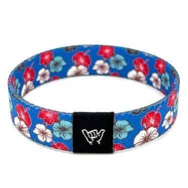 Imagem de Hang Loose Bands - Pulseira de praia de surfista costeiro para homens, mulheres e adolescentes - Verão confortável - Pulseira reversível Boho - Pulseiras de amizade, Medium: 7.5" length (for large