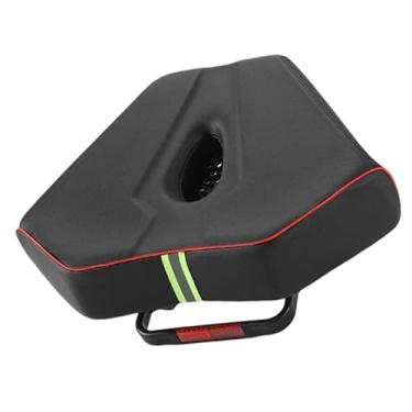 Imagem de Dynwave Sela de bicicleta de bicicleta sem fins de bicicleta para homens Mulheres de choque de absorção de ciclismo Praço de bicicleta largo de bicicleta para, Vermelho