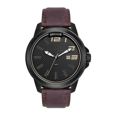 Imagem de Relógio Seculus Masculino Ref: 44266Gpsvpc2 Casual Black