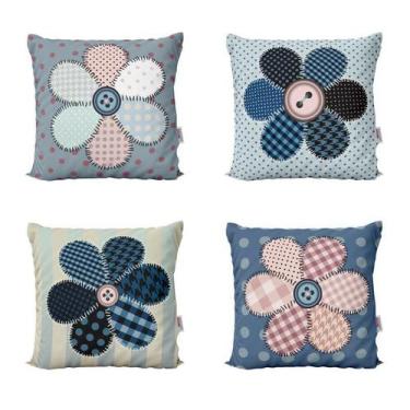 Imagem de Almofadas Decorativas Coloridas Floral ul 40X40 Novadecora