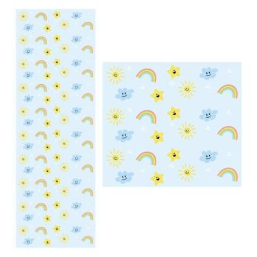 Imagem de Papel De Parede Adesivo Azul 1,5 Metros O Rolo Np354