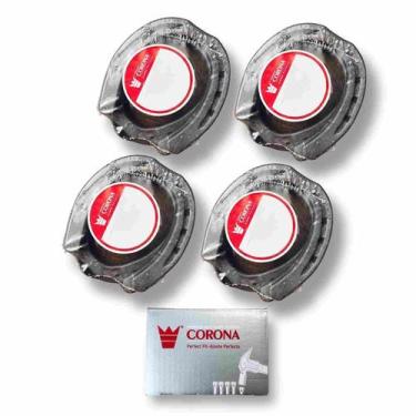 Imagem de Ferradura de aço Corona NG, com guarda casco (kit c/ 4 Jogos+100 Cravo