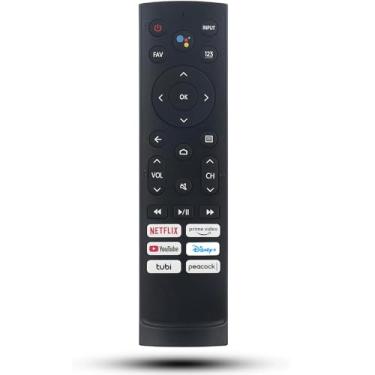 Imagem de Controle remoto de substituição ERF3A90 para Smart TV Android Hisense 75U9DG 55U8G 65U8G 55U7G 65U7G 75U7G 55U78G 65U78G 75U78G [Função sem voz]
