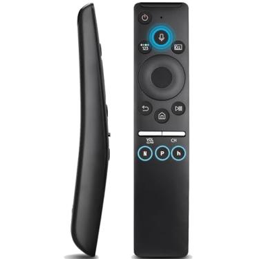 Imagem de Controle remoto de voz de substituição para TVs Samsung, controle remoto Samsung TV com função de voz, para Smart TVs Samsung Crystal UHD QLED 4K 8K (2020/2021)
