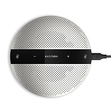 Imagem de Kaysuda Alto-falante USB, microfone omnidirecional de 360°, alto-falante portátil para conferência, cancelamento de eco para equipes, zoom, chamadas VoIP, webinar, telefone, call center, gravação