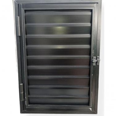 Imagem de Portinhola 1 Folha Esquadrias Brasil 40x40 Preto Direito [f123]