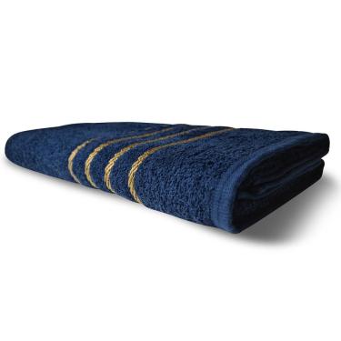 Imagem de Toalha Para Lavabo Montreal Beka 330 G/m² 45x70 Cm Azul Escuro
