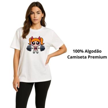 Imagem de Camiseta Feminina Oversized Florzinha Academia - Delite, Branco, GG