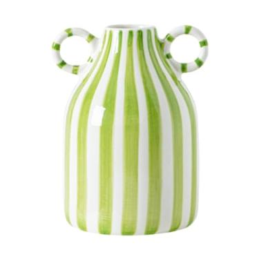 Imagem de XLWLLNJ Vaso de cerâmica para flores, vaso de flores moderno para plantas, recipiente para decoração de casa, arranjo floral, decorativo para sala de estar, Verde