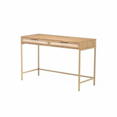 Imagem de Escrivaninha Square 2 Gavetas Tauari - Telinha Rattan