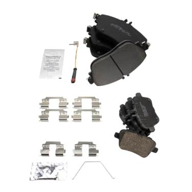 Imagem de TRQ Pastilhas de freio de cerâmica compatíveis com 2017-2019 INFINITI QX30 2014-2015 Mercedes-Benz B Electric Drive 2016-2017 B250e 2014-2019 CLA250 2015-2019 GLA250