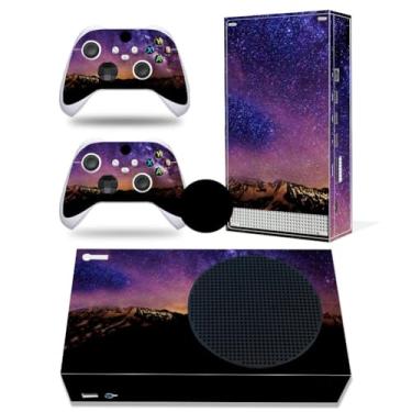 Imagem de Skin for Xbox Series S, Whole Body Vinyl Decal Protective Cover Wrap Sticker for Console and Wireless Controller (Purple&Black Sky, Xbox Series S)
