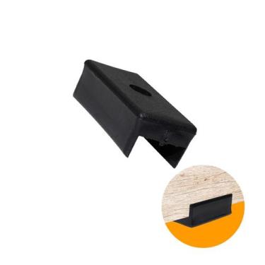 Imagem de Sapata Plástica U Para 15 Mm Preta - Bigfer
