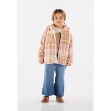 Imagem de Casaco Infantil Xadrez em Pelo Sintético Up Baby, 10