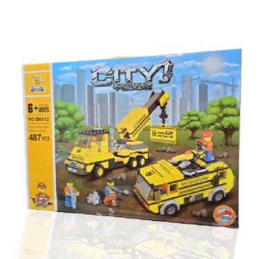 Imagem de Blocos de Montar City Engenheiros 487pc