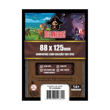 Imagem de Sleeve Customizado para Coleção Tiny Epic (88 x 125) Bucaneiros