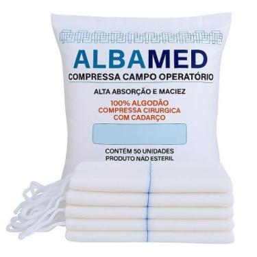 Imagem de Compressa Cirúrgica Campo Operatório Não Estéril 39x40 50 unidades - A