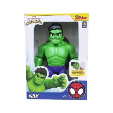 Imagem de Boneco Hulk Gigante 45cm Spidey and Amazing Friends Mimo Toys Articula