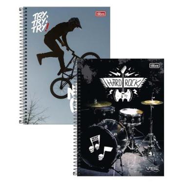 Imagem de Caderno Espiral Tilibra Universitário Capa Dura 20 Matérias Vibe Mascu