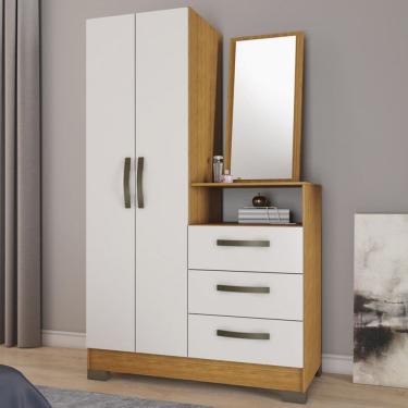 Imagem de Cômoda Italy 2 Portas 3 Gavetas Freijó Trend/Off White - Pnr Móveis