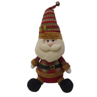 Imagem de Papai Noel Sentado Vienna 58x26x16cm Unico/unico - Niazitex, VERMELHO